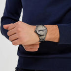 Armani Exchange Hampton AX2194 Men's Chronograph – Grey Dial with Matching Grey Stainless Steel Strap